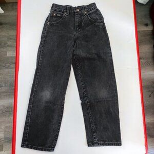 Lee Jeans black straight leg loose fit boys size 9